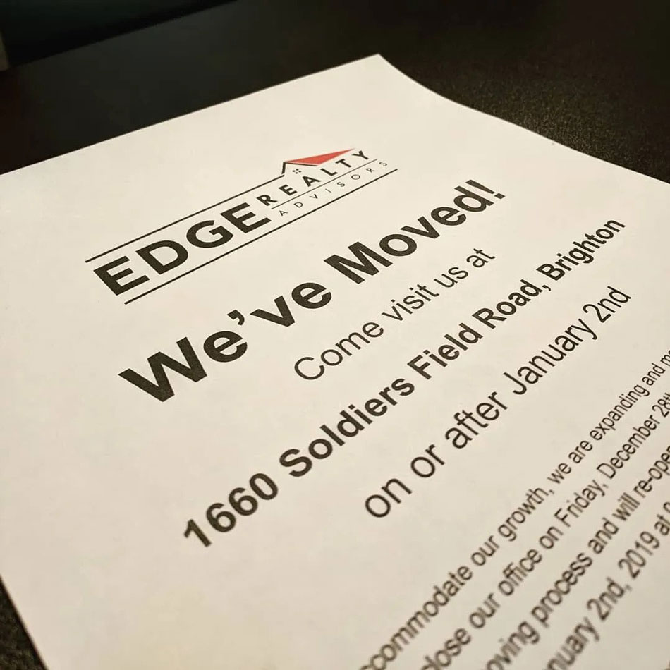 EDGE Realty has moved